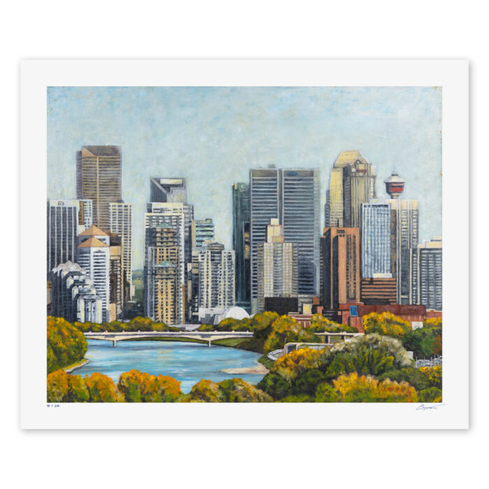 Cowtown - Giclée Print